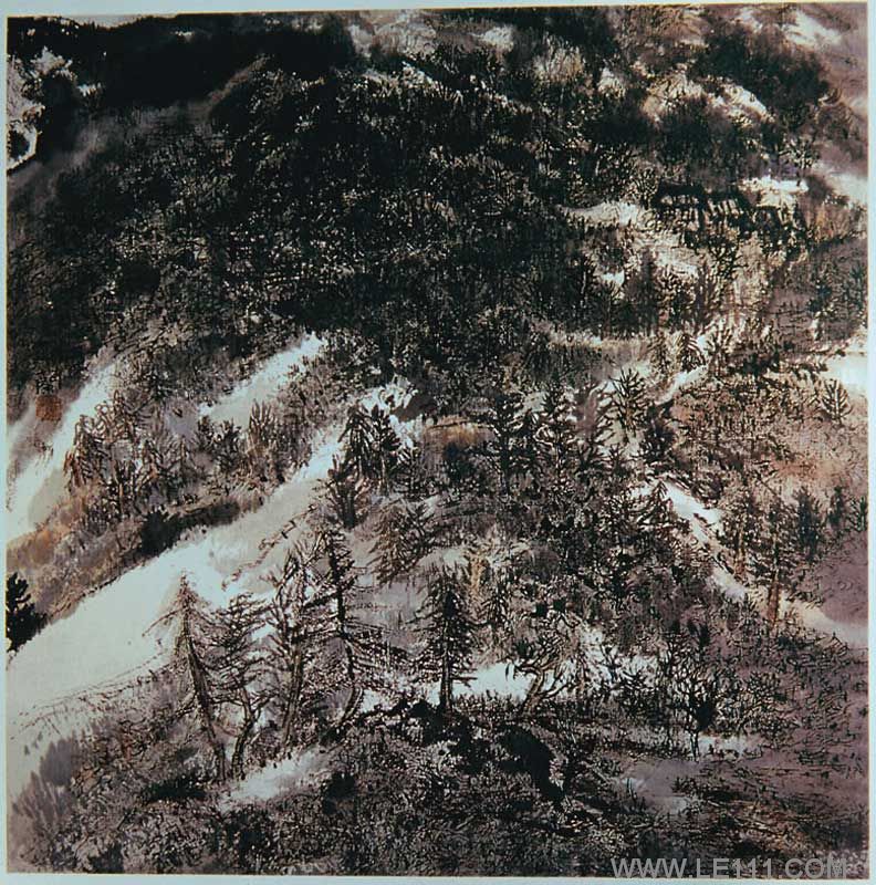 王剑兰的作品“寒林”